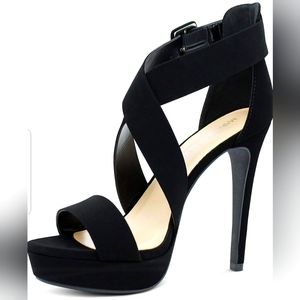 MARCOREPUBLIC Saigon Women's High Platform Ankle Strap High Heels Stiletto Dress